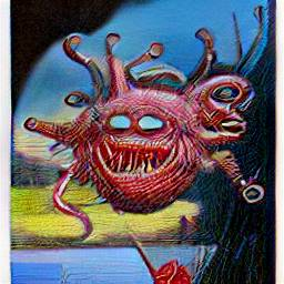 a picture of a beholder by Larry Elmore2